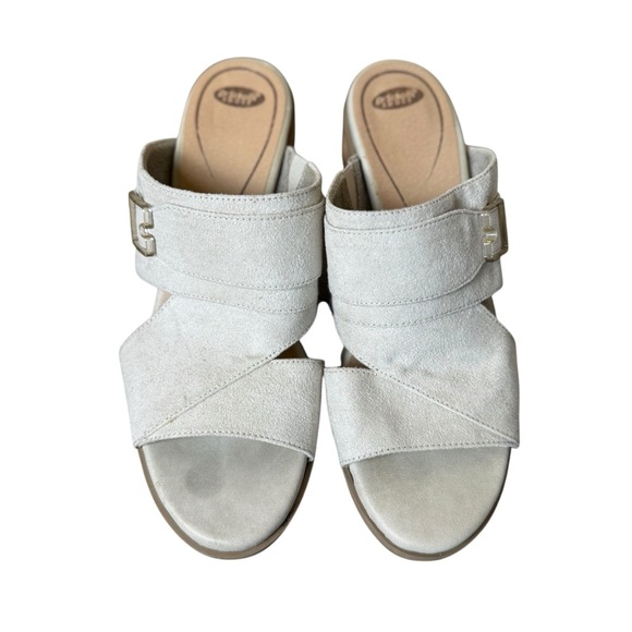 Dr. Scholl's Spellbound Sandals Women's 8M Open Toe Block Heel Taupe Slip-On - Picture 6 of 11